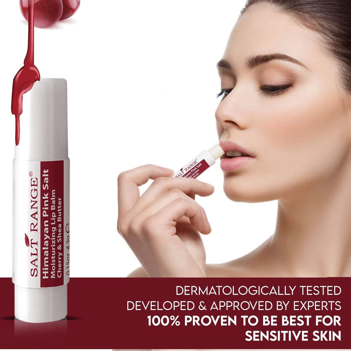 Natural Solution Lip Balm, Formulated with Cherry & Organic Shea Butter, Moisturizing Lip Care Multipack, Hydrating Moisturizer for Dry Lips, Organic Chapstick- 3 Count,6 Pieces