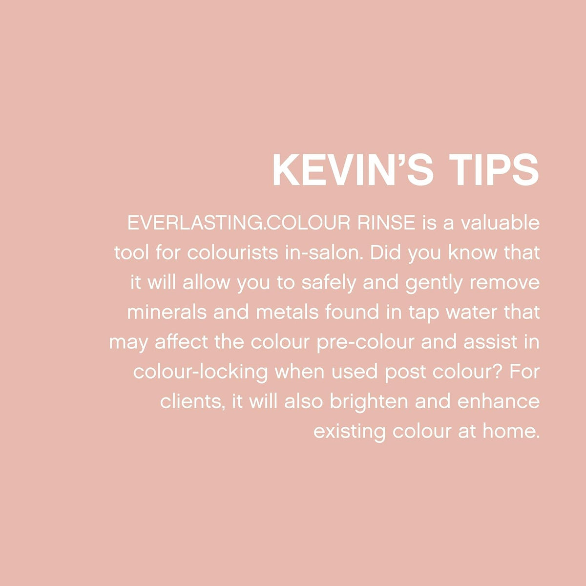 KEVIN.MURPHY EVERLASTING.COLOUR RINSE - Hair Colour Conditioner - Colour Protect Hair Care - pH Balanced Conditioner - Sulphate Free - 1 L / 33.8 fl oz
