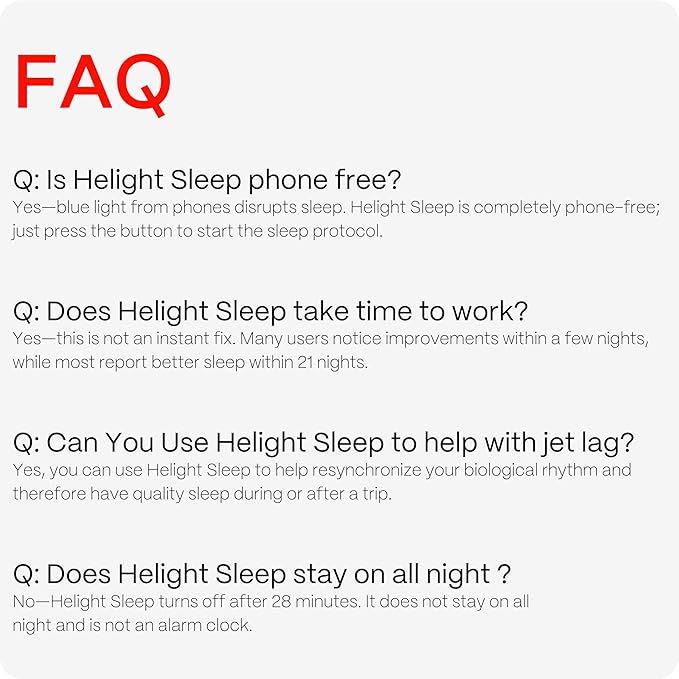 Red Light Therapy Sleep Device – 630nm Pure Red Light Lamp Sleep Aid to Support Deep Relaxation – Rest Lamp Backed by Science for Adults & Kids Bedrooms