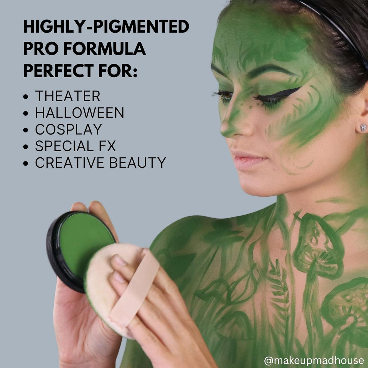 Mehron Makeup StarBlend Cake Makeup | Wet/Dry Pressed Powder | Powder Foundation | Pink Face Paint & Body Paint 2 oz (56g)