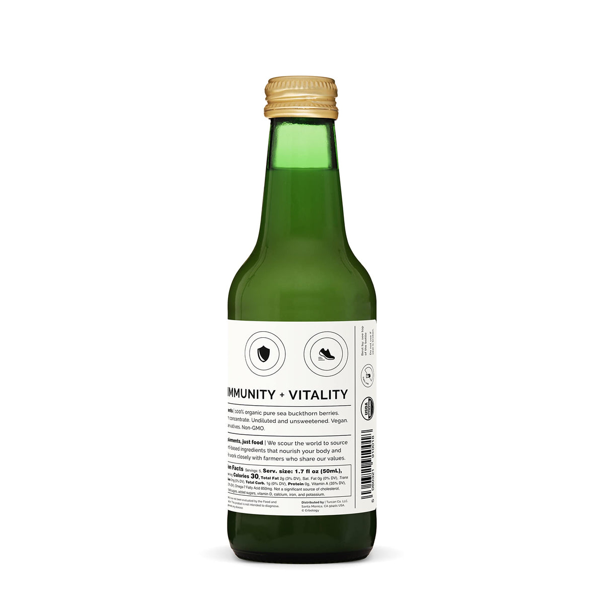 100% Organic Sea Buckthorn Juice 250ml (Box of 6) - Supports Immunity and Boosts Energy - High in Vitamin C, Omega-7 and Beta-carotene - Undiluted - No Added Sugar - Non-GMO - Recyclable Glass Bottle