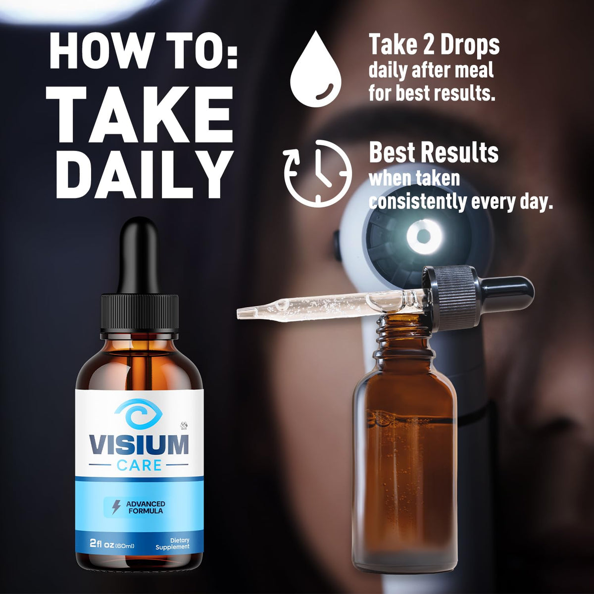 (3 Pack) Visium Care Drops , Official VisiumCare Drops with All Natural Ingredients , Overall Health and Wellness Vitamin Formula Maximum Strength Active Lifestyle Multivitamins Support (90 Servings)
