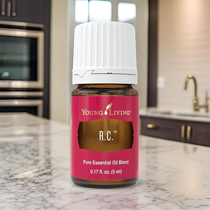 Young Living R.C. 5ml Essential Oil - 100% Pure and Premium-Grade - Cypress and Eucalyptus Blend for a Refreshing Breathing Experience - Aromatherapy Diffuser