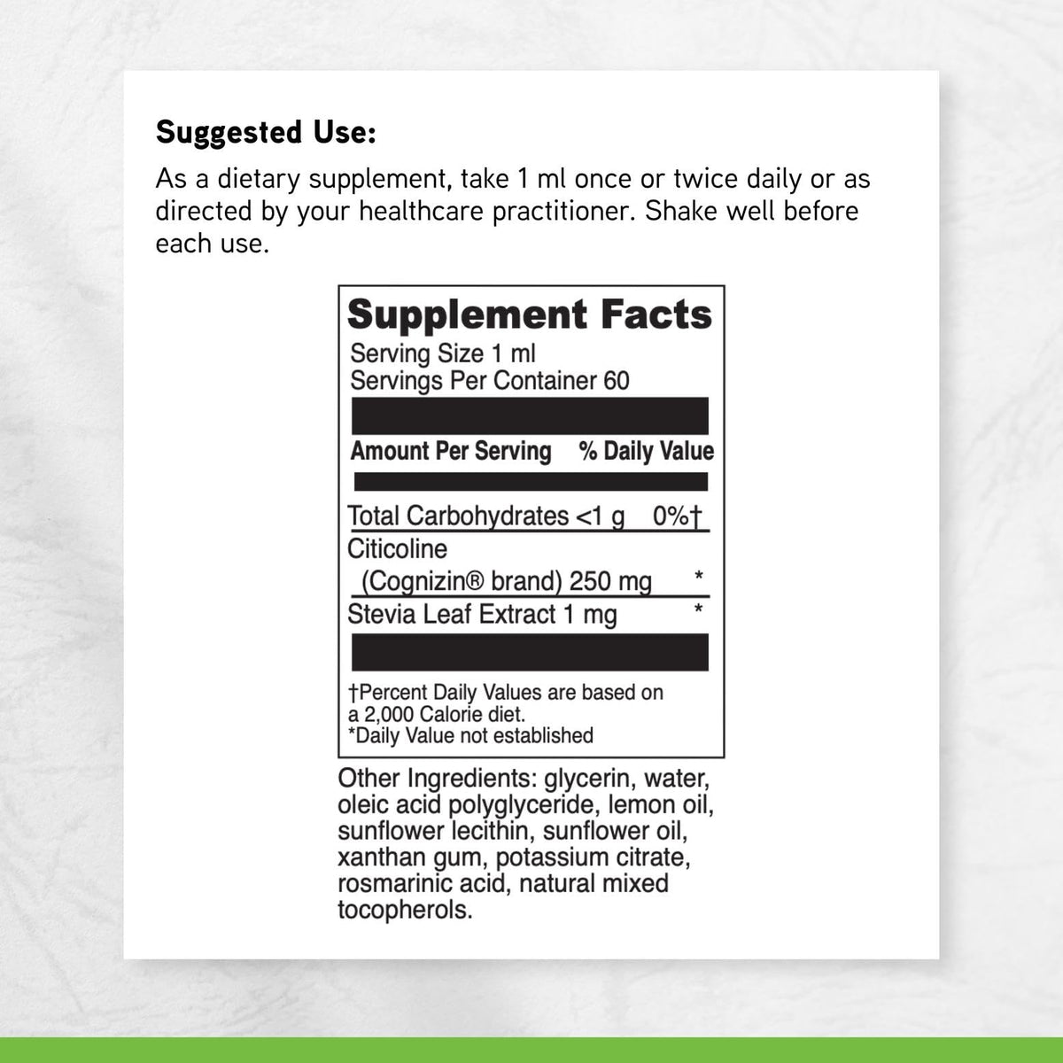 DaVinci Laboratories - Liposomal Citicoline - 60 Servings - 2 Fl Oz
