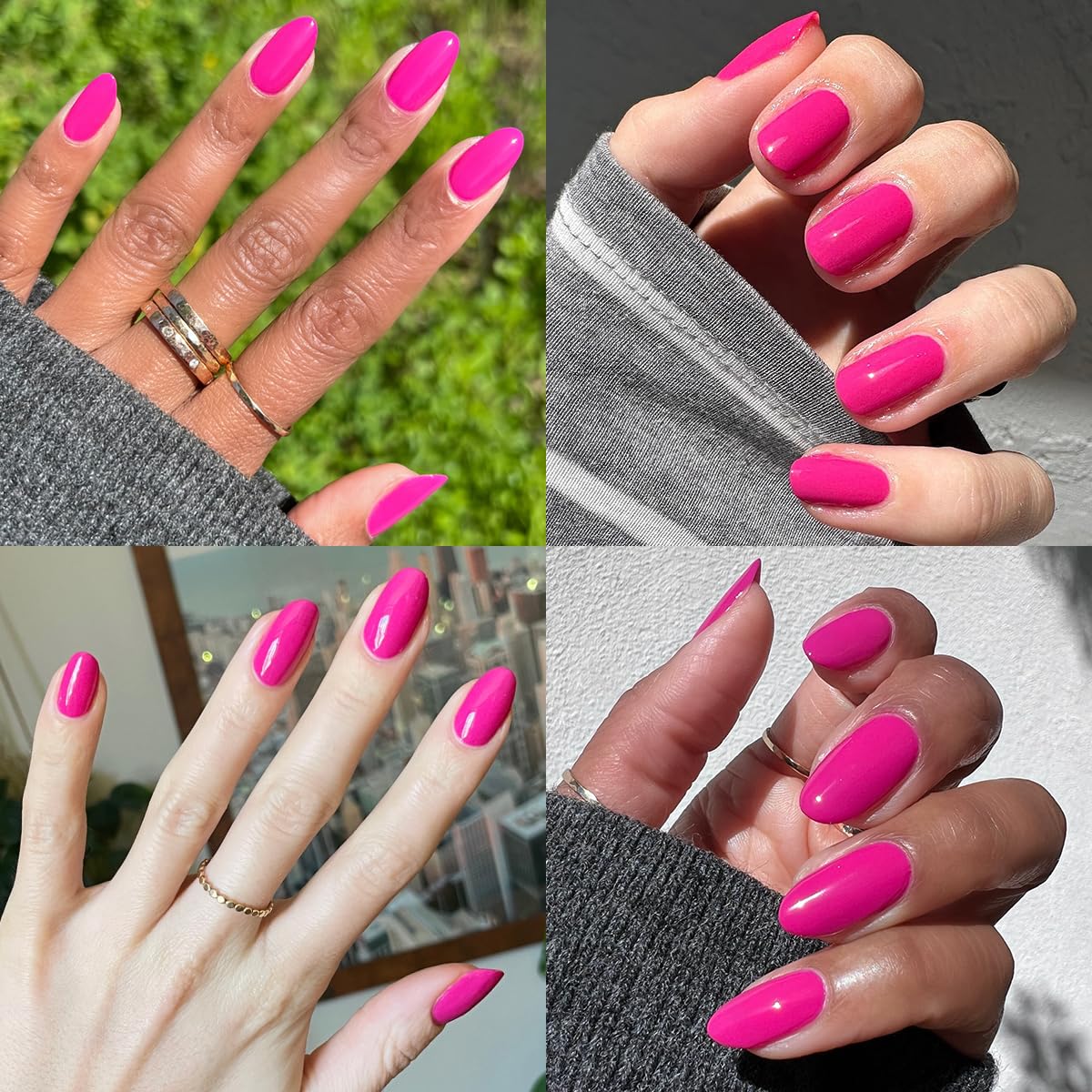 Olive & June Quick Dry Nail Polish | Instant Fast-Drying Smudgeproof Color | 15-free, Vegan Cruelty-Free Formula | Lasts up to 5 Days | Salon-Quality Manicure Pedicure at Home | Wildest Magenta Purple