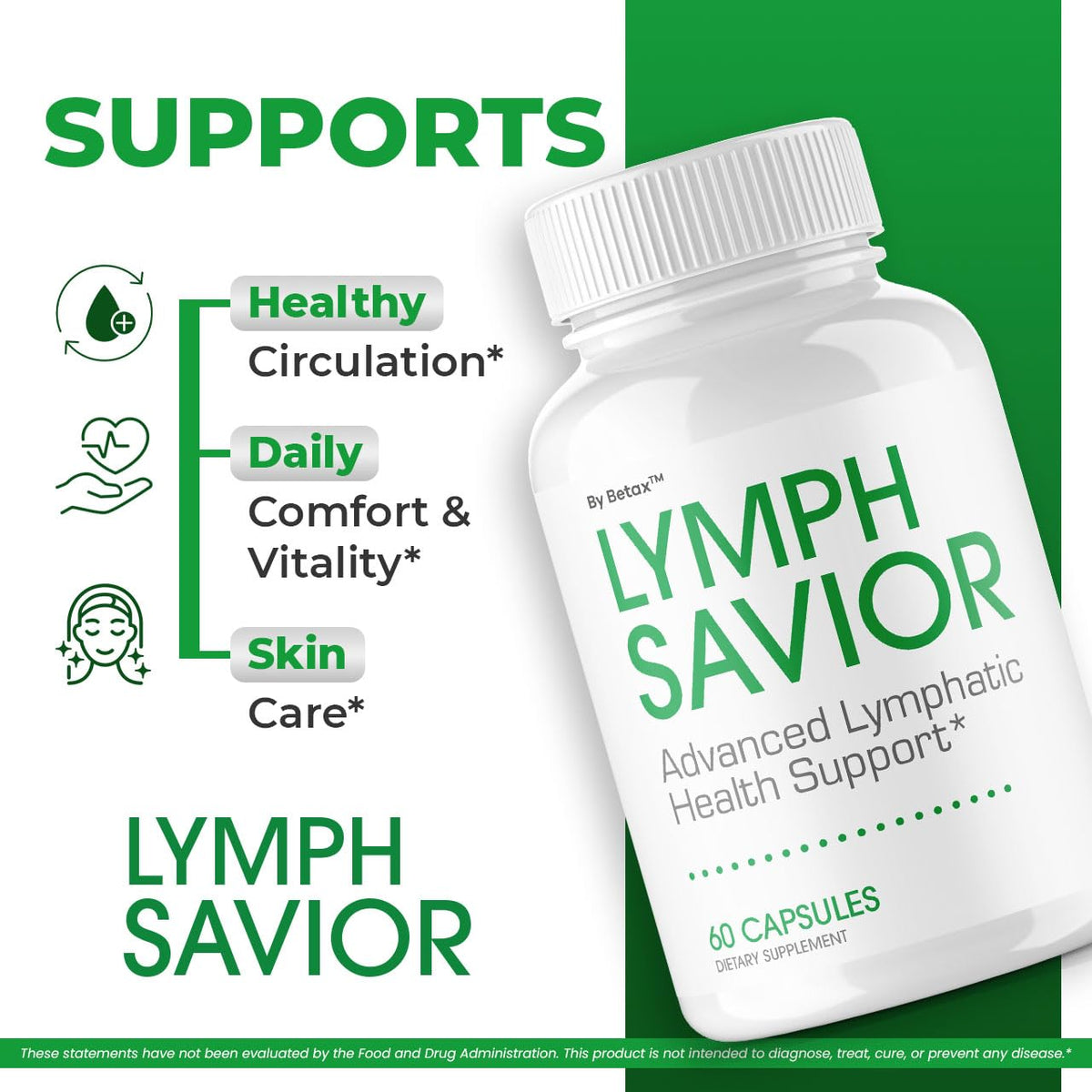(3 Pack) Lymph Savior - Official Lymph Savior Capsules Advanced Formula with All Natural Ingredients, LymphSavior Pills for Wellness & Overall Health Support Reviews, 180 Capsules for 3 Months