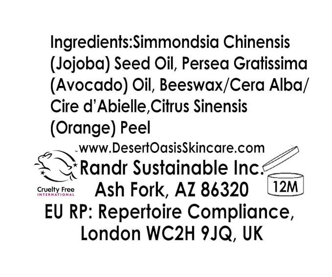 Orange Hand Salve with over 50% Jojoba Oil plus 2 Organic Orange Lip Balms with over 70% Jojoba Oil. 100% Natural. By Desert Oasis Skincare (1 fl oz/29 ml)