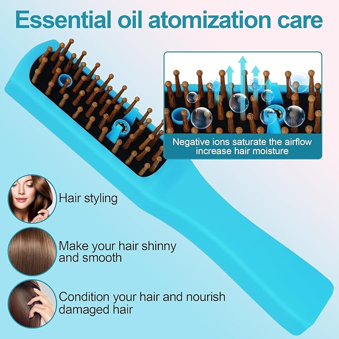 Intelligent Visual Scalp Comb - Hair Comb with Camera, Ultrasonic Electric Hair Brush, Promote Hair Growth, HD Scalp Monitoring, Hair Oil Applicator, Water Mist Hydration Maintenance