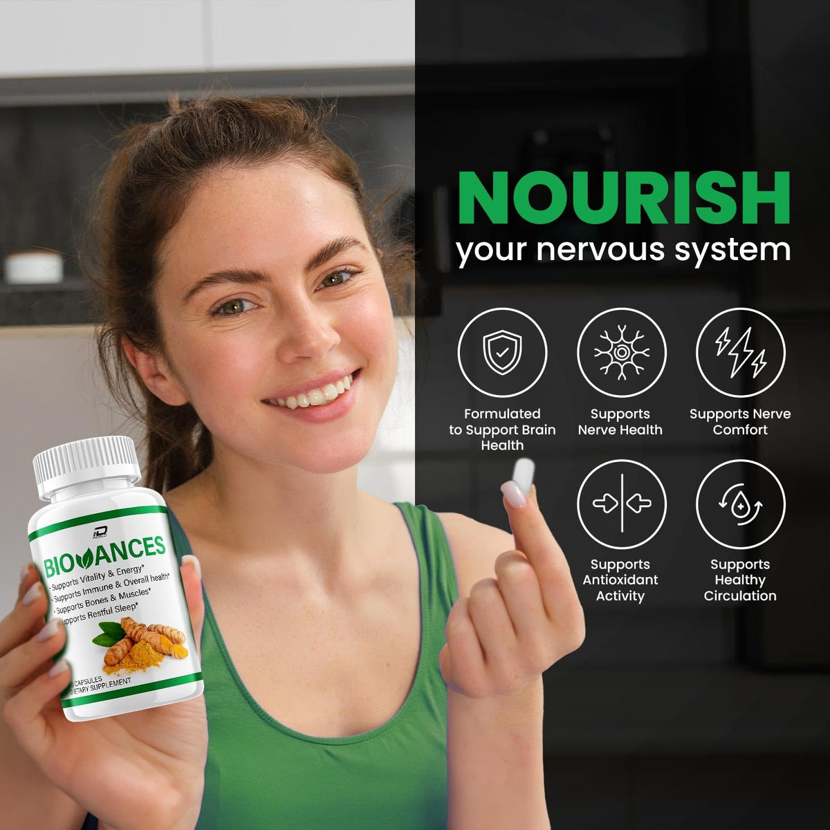 Biovances Capsules – Biovances Natural Blend Daily Health Supplements (2 Pack - 120 Capsules)