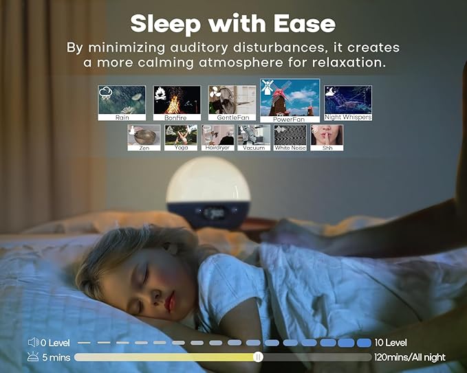 Sound Machine, Sunrise Alarm Clock w/Bluetooth Speaker, White Noise for Sleep, Wake up Light Alarm Clocks for Bedrooms, Heavy Sleeper, Dimmable Night Lights Sunset Lamp, for Baby Kids Adults