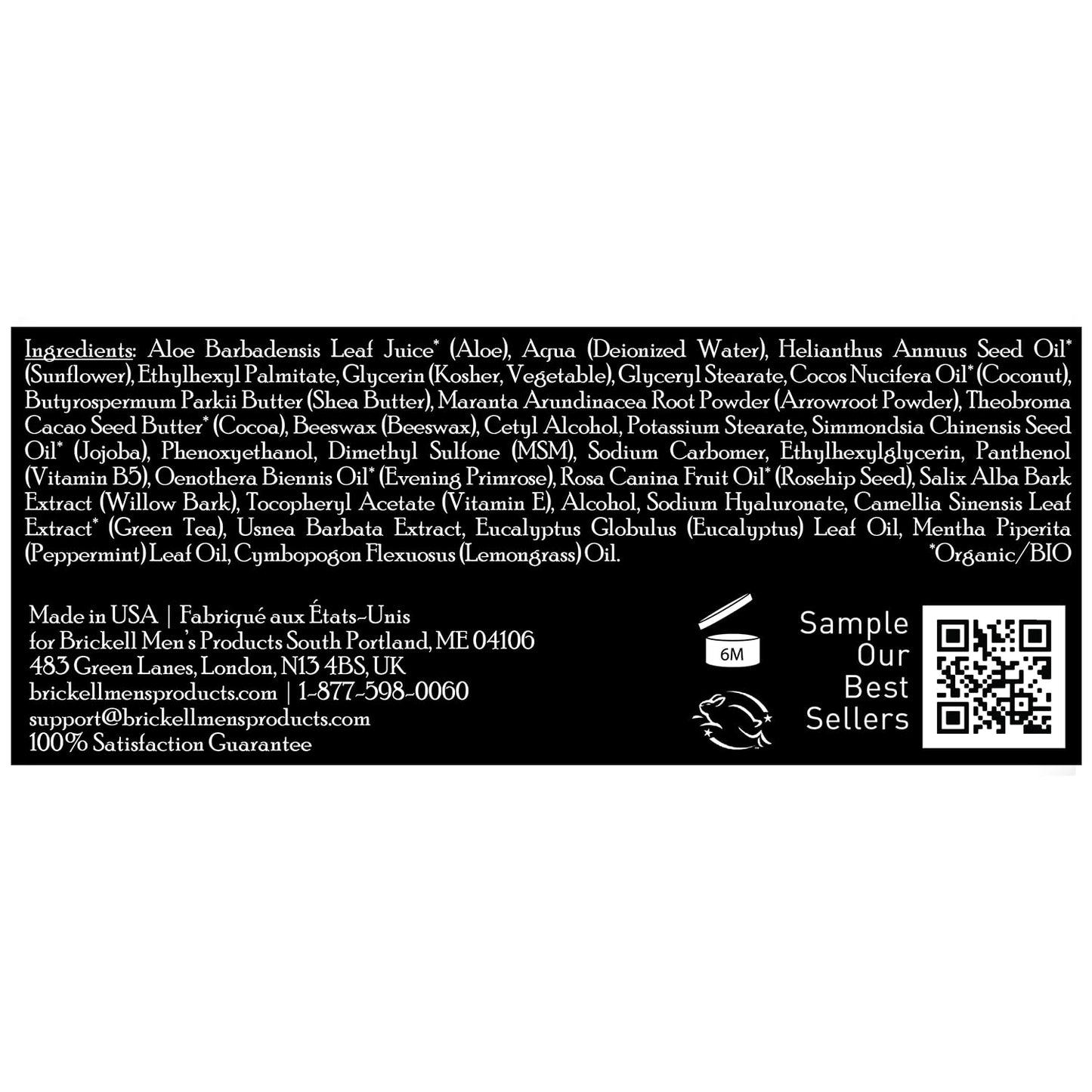 Brickell Men's Revitalizing Anti-Aging Cream For Men, Face Moisturizer For Face To Reduce Fine Lines and Wrinkles, Natural and Organic Anti Wrinkle Night Face Cream, 2 Ounce, Scented