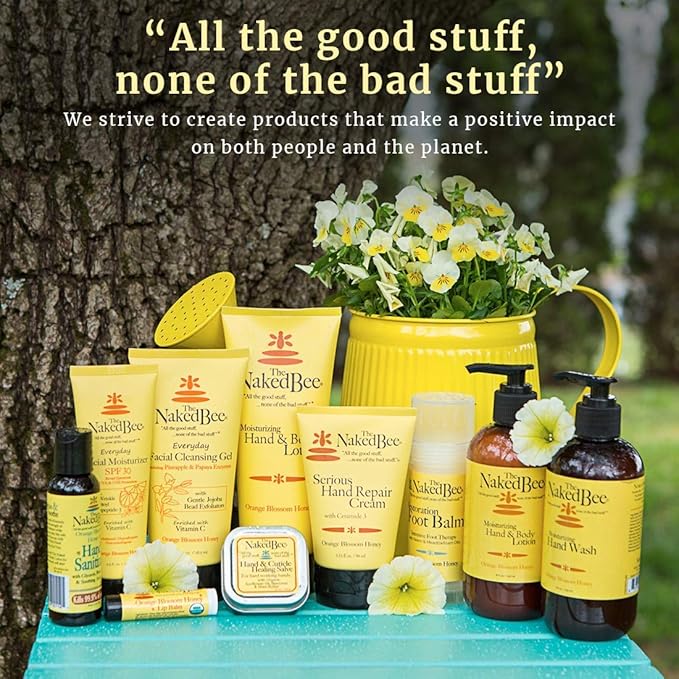 The Naked Bee Lip Balm in Orange Blossom Honey, Grapefruit Blossom Honey, and Pomegranate & Honey 0.150z + Jasmine & Honey 8oz + Coconut & Honey Moisturizing Hand & Body Lotion 6.7oz