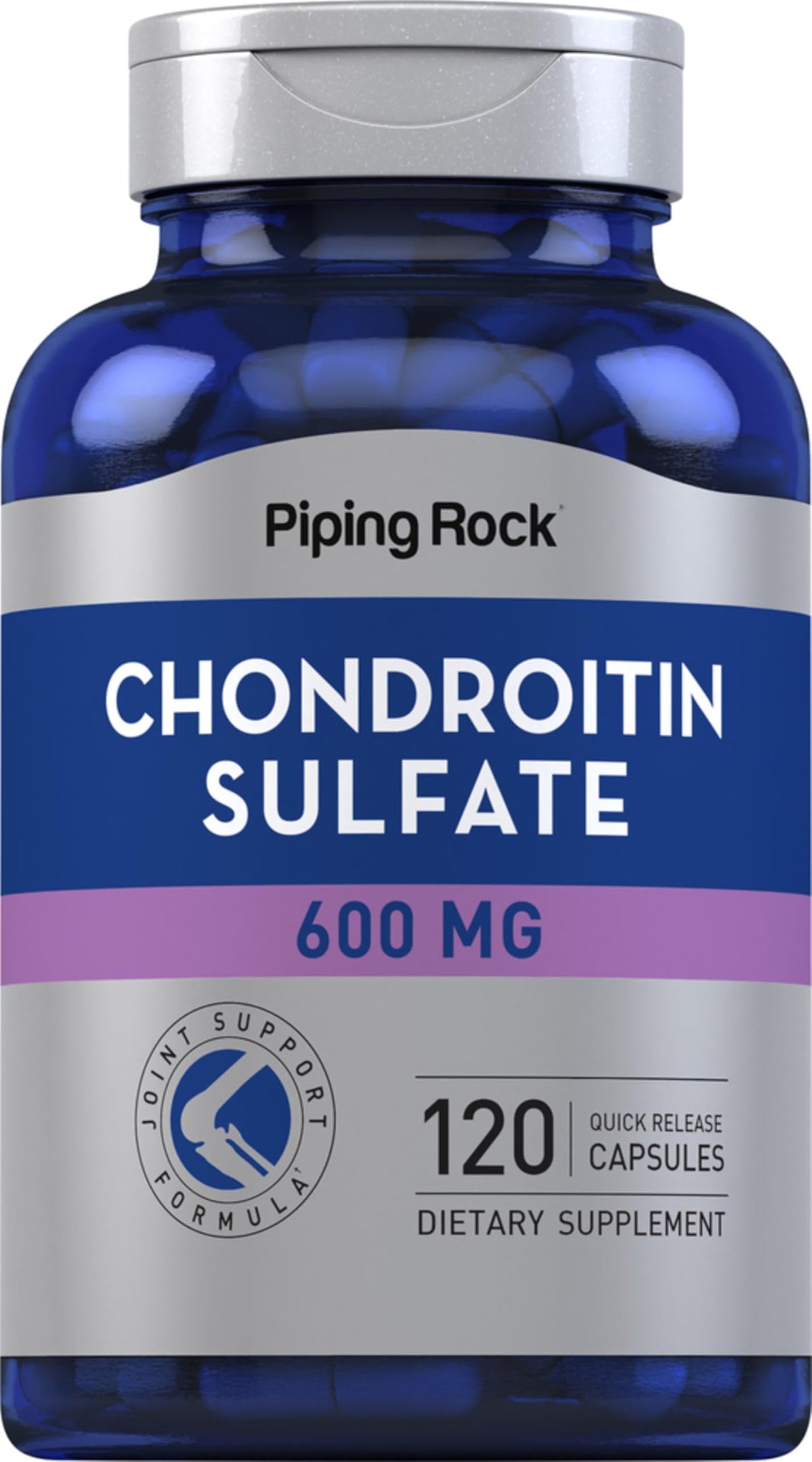 Piping Rock Chondroitin Sulfate Supplement | 600mg | 120 Capsules | Non-GMO, Gluten Free Supplement