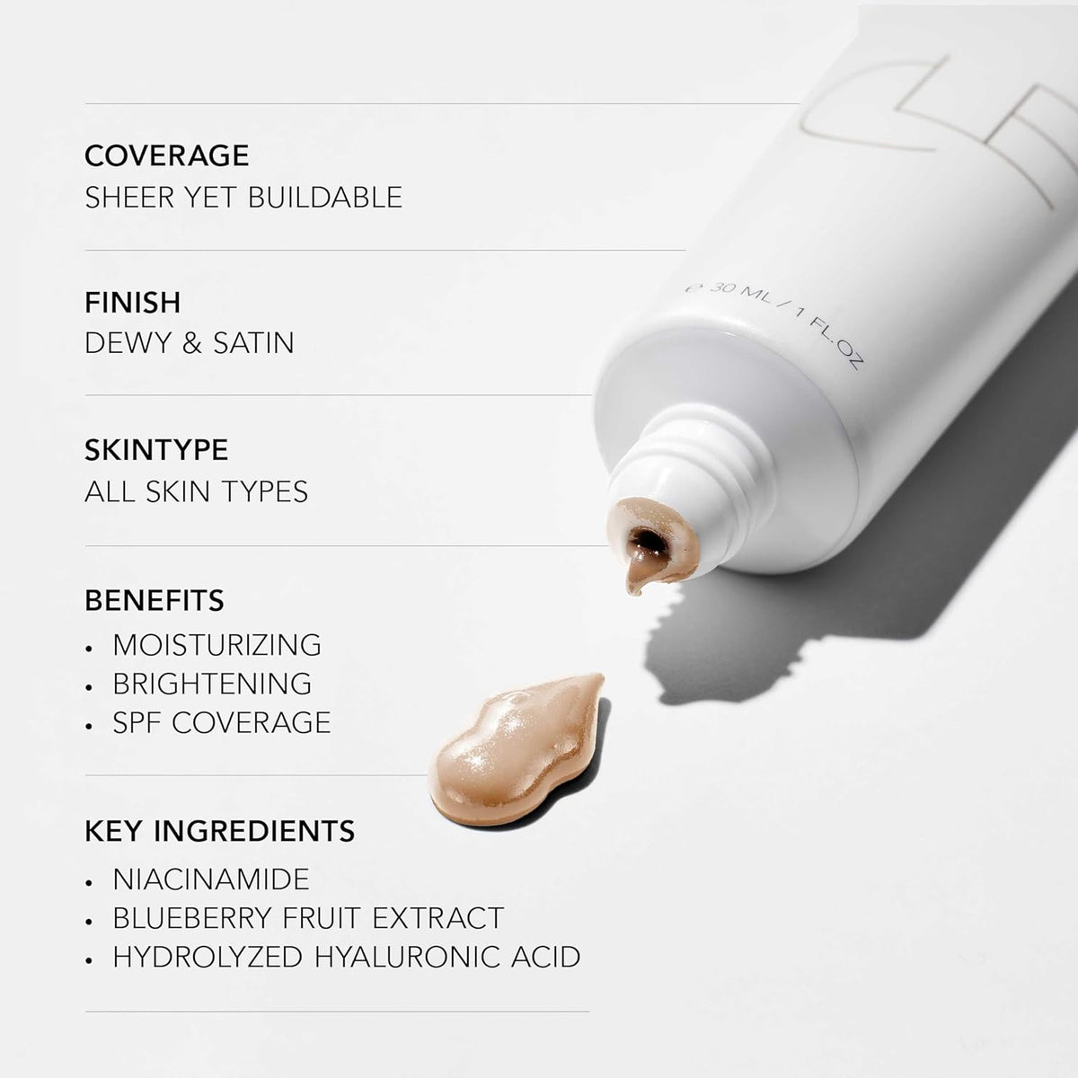 CLE Cosmetics CCC Cream (Neutral Medium Light 201 / SPF 50) - Color Correcting CC Cream with Sunscreen - Lightweight, Hydrating, Light to Medium Coverage Foundation - BB & CC Hybrid - 1 fl oz