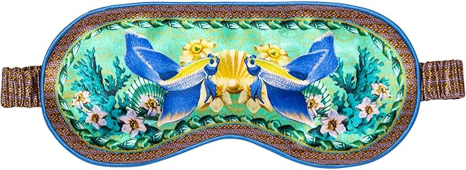 slip Pure Silk Sleep Mask - 100% Pure 22 Momme Mulberry Silk Eye Mask - Comfortable Sleeping Mask with Elastic Band + Pure Silk Filler and Internal Liner, Zodiac Collection: Pisces
