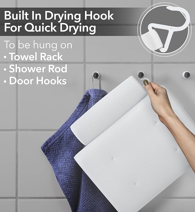 Everlasting Comfort Luxury Bath Pillow - Head, Neck, Back Support Cushion for Bathtub, Spa, Soaking