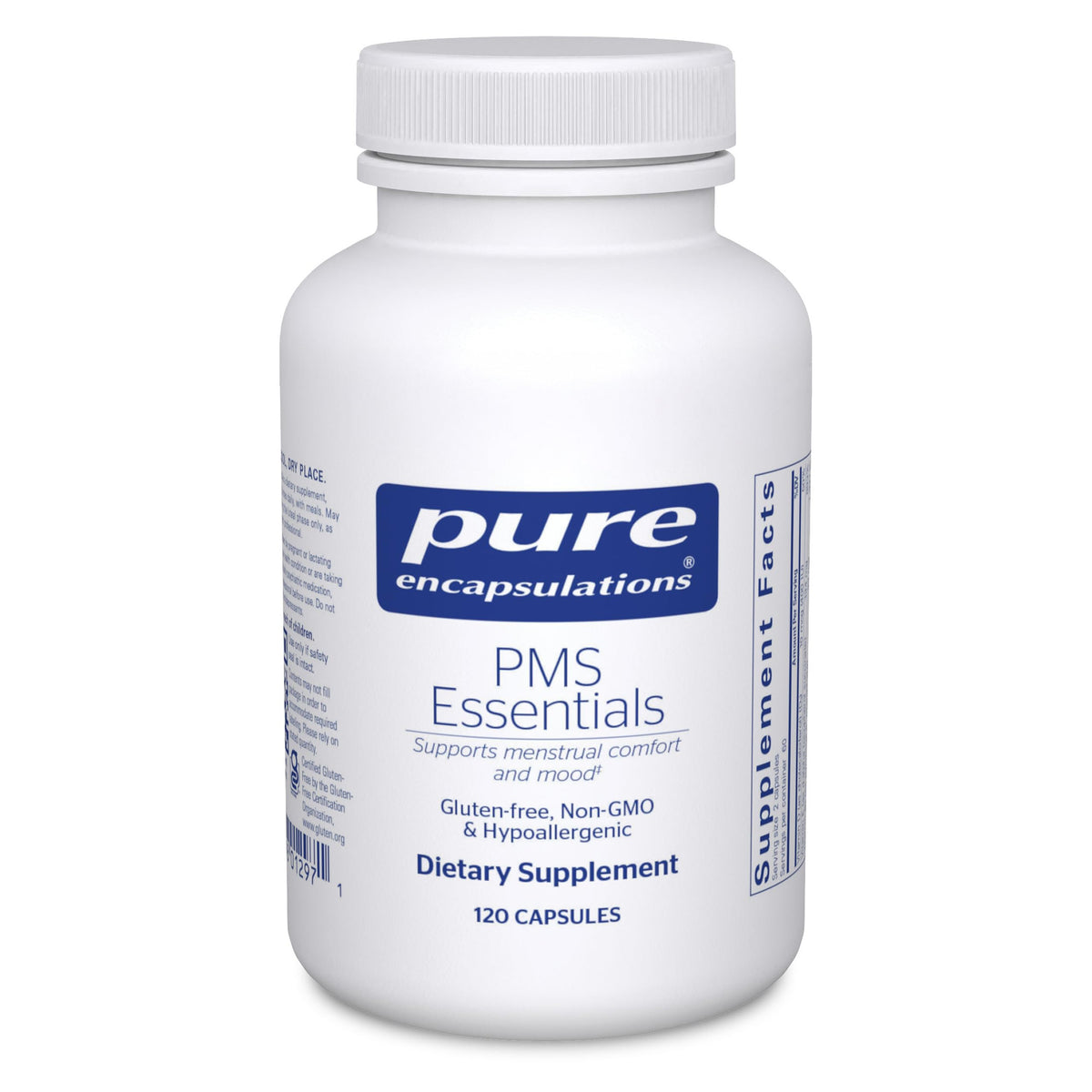 Pure Encapsulations PMS Essentials | Hypoallergenic Supplement Supports Menstrual Comfort, Fatigue, and Helps Lessen Cravings* | 120 Capsules