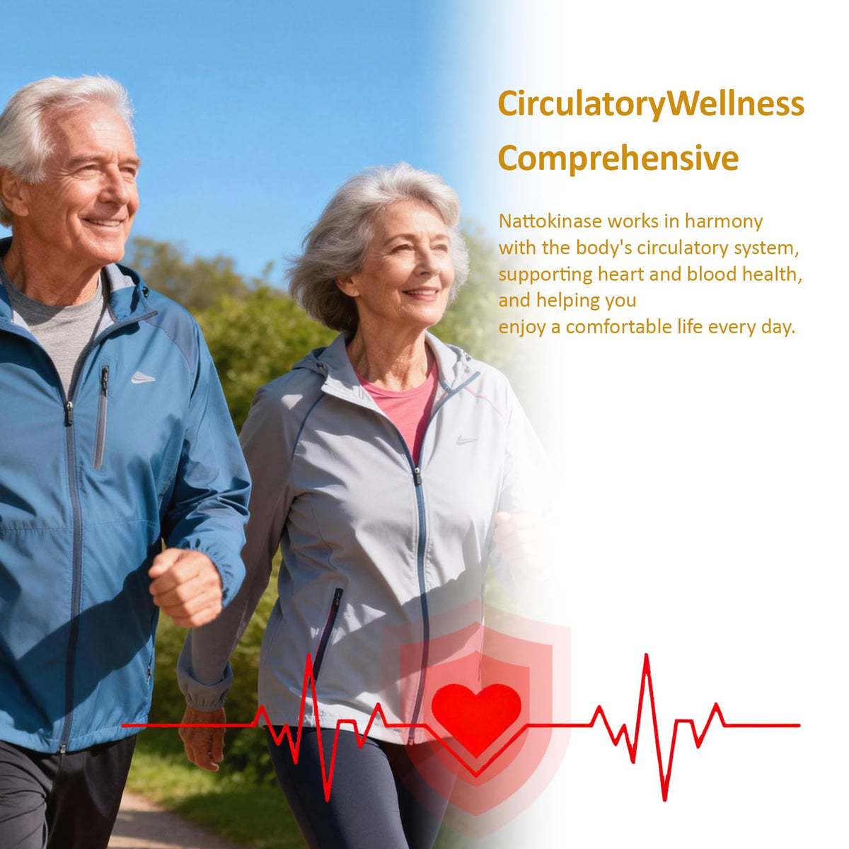 KUAFLY Nattokinase Supplement 12000FU -Organic nattokinase 600mg for Circulatory Wellness,Premium Heart Health Support - Vegan & Gluten Free- 120 Capsules