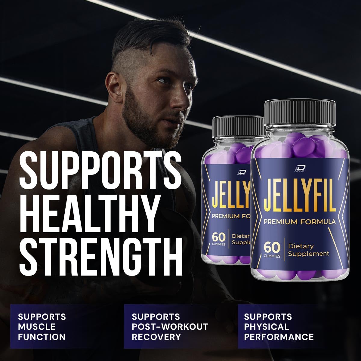 Jellyfil Gummy – Jellyfil Gummies Advanced Formula for Natural Ingredients, Extra Strength for Active Lifestyle - 2 Pack - 120 Gummies