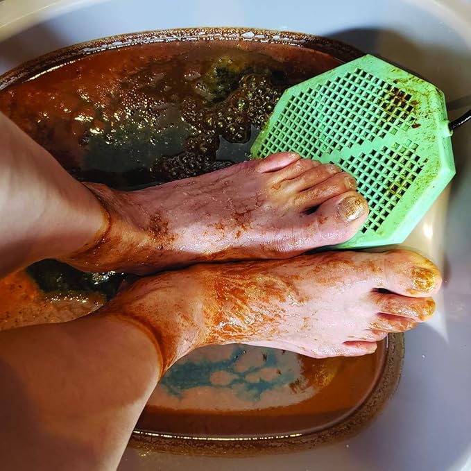 CS-900 Twice Powerful 6.5" x 5.5" Ion Detox Foot Bath Arrays Flat Dual Coil Stainless Steel Aqua Ionic Cleanse Array Compatible With Most 1/4" Plug Type Detox Machines (LAVENDER)