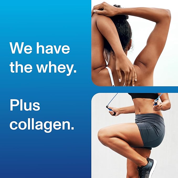 Vital Proteins Whey Protein Powder+ Collagen Peptides, 24g Protein Supporting Recovery & Joint Health, with Vitamin C, About 16 Servings - Vanilla 21.7oz
