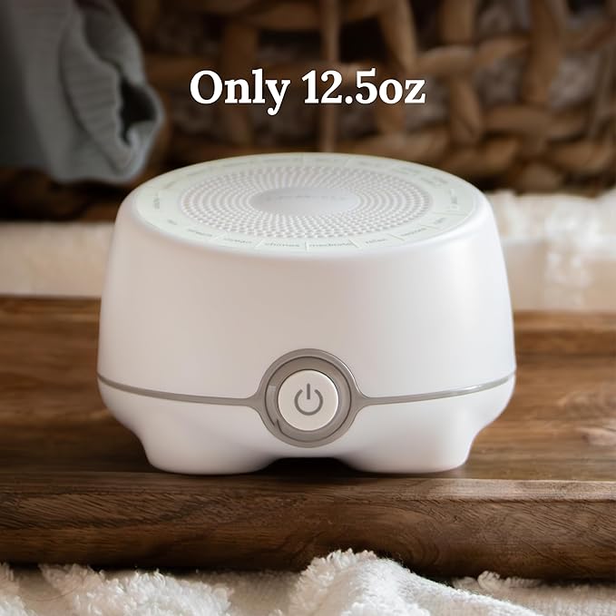 Yogasleep Whish White Noise Sound Machine, 16 Natural & Soothing Sounds, Volume Control for Baby & Adults, Get Office Privacy, Concentration, Sleep Aid, Compact for Easy Travel, Essentials for Nursery