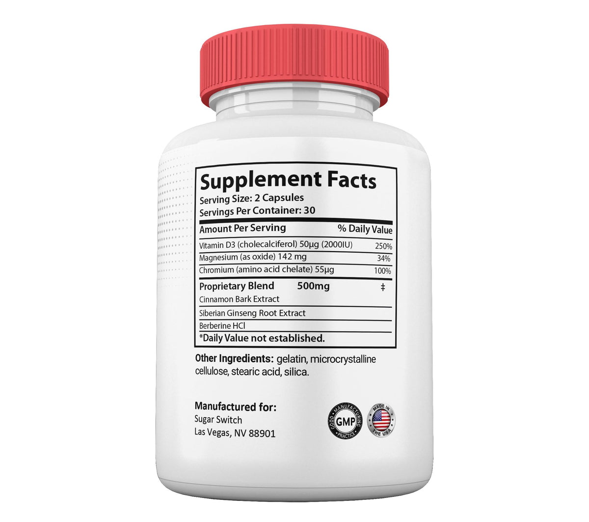 Gold Nutra GlucoRenu Capsules, GlucoRenu Pills, Maximum Strength All Natural Vitamin Supplement Formula, 60 Capsules per Bottle (3 Pack)