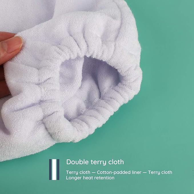 Paraffin Bath Mitts, Segbeauty Thick Snug Elastic Opening Paraffin Wax Glove and Bootie with Double Terry Clothes for Heat thera-py, Hand and Foot Bags for Thermal SPA treat-ment, Paraffin Machine