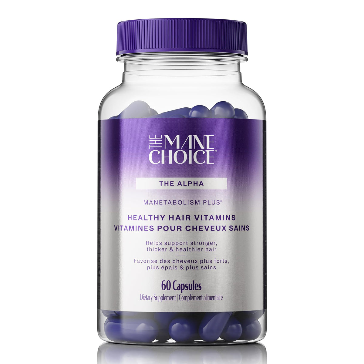 The Mane Choice MANETABOLISM Plus Healthy Hair Growth Vitamins - Supplements for Longer, Thicker, Healthier Hair - Hair Skin & Nails Vitamins for Women & Men (60 Capsules) Packaging May Vary
