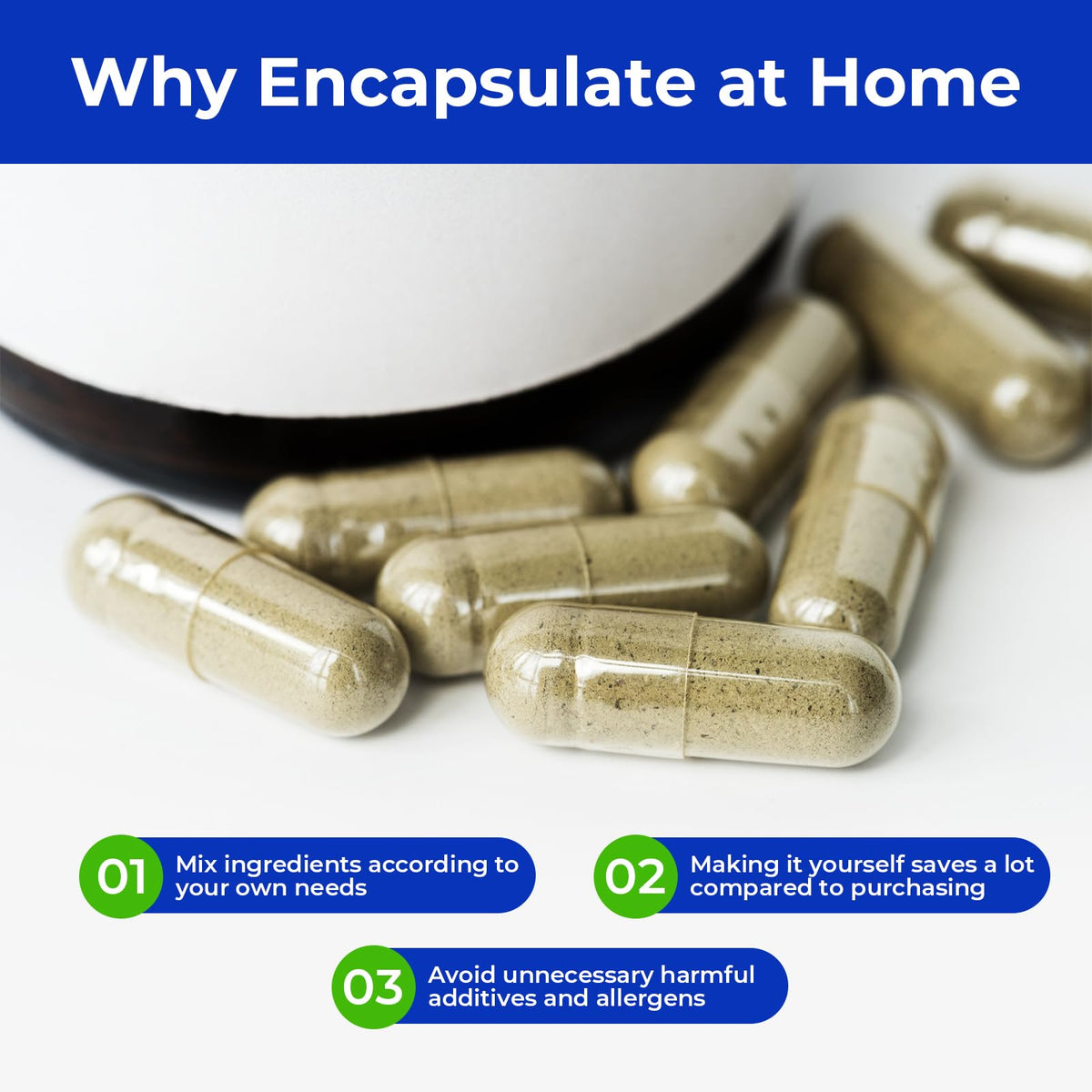 ATLEMISME Empty Vegan Capsules Size 1 - Vegan Capsules Empty (1000 Count)