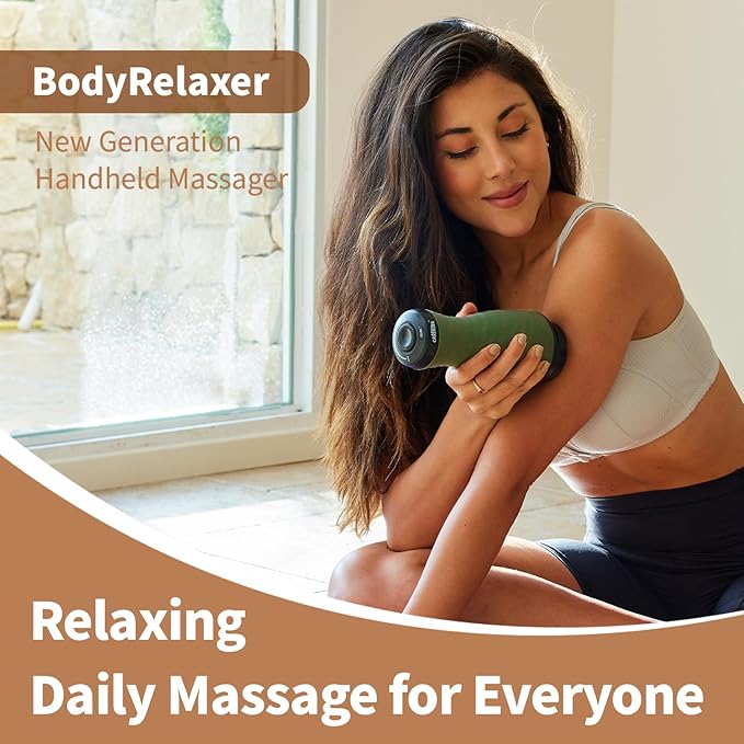Cordless Heating Belt and Relaxation Massager Set for Pain Relief