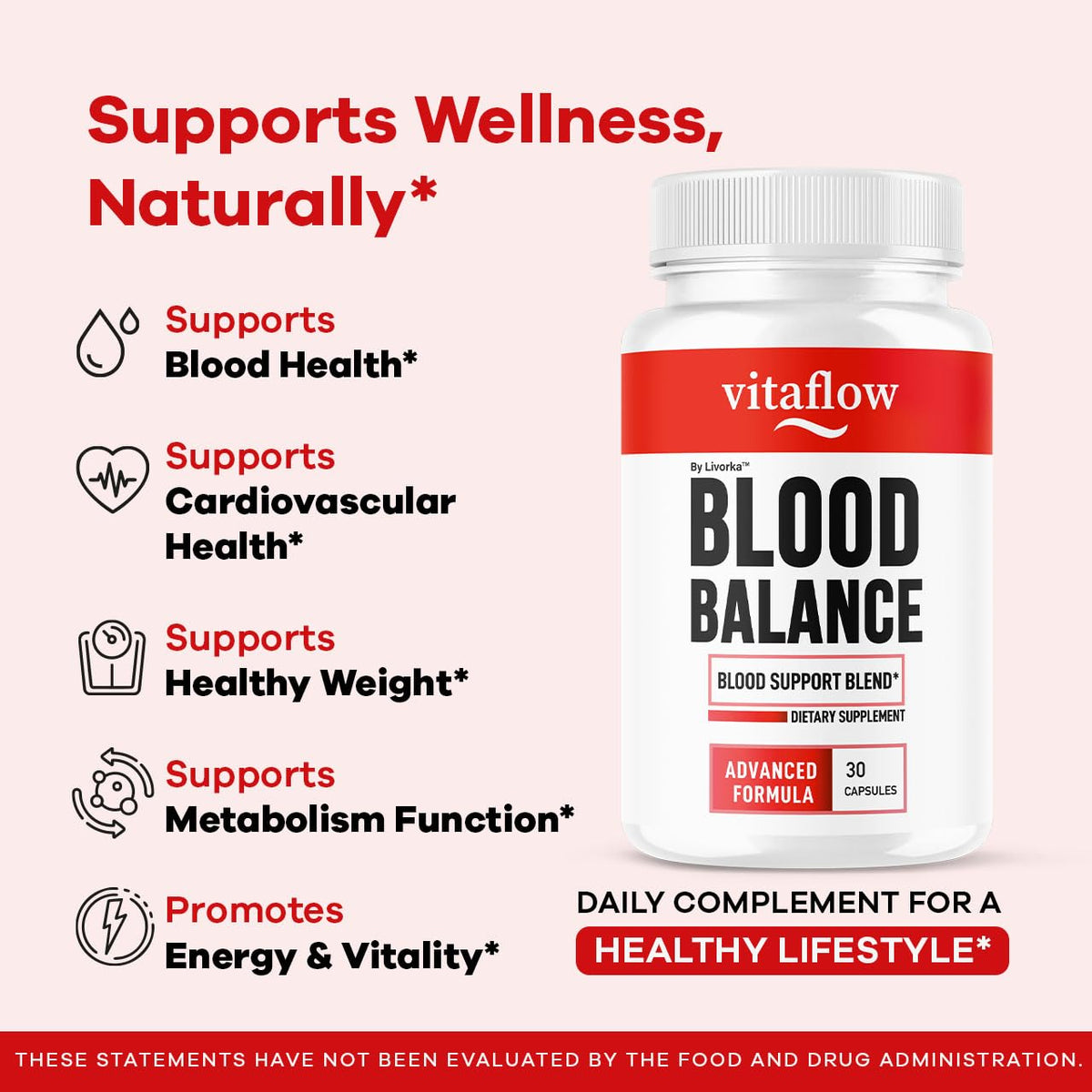 (2 Pack) VitaFlow Capsules - Official VitaFlow Balance Supplement Support Capsule, Vitaflow All Natural Premium Advanced Formula, Vita Flow Pills Balance Support, 60 Capsules for 2 Months