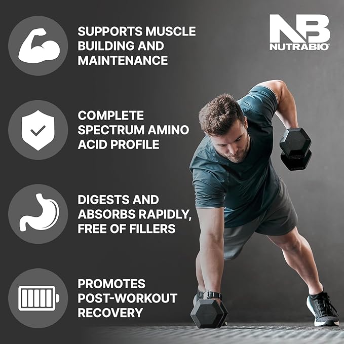 NutraBio Classic Whey Protein Powder- Full-Spectrum Amino Acid Profile - No Fillers, Artificial Colors, Preservatives - Low Glycemic Index - Ice Cream Cookie Dream, 5 Pounds