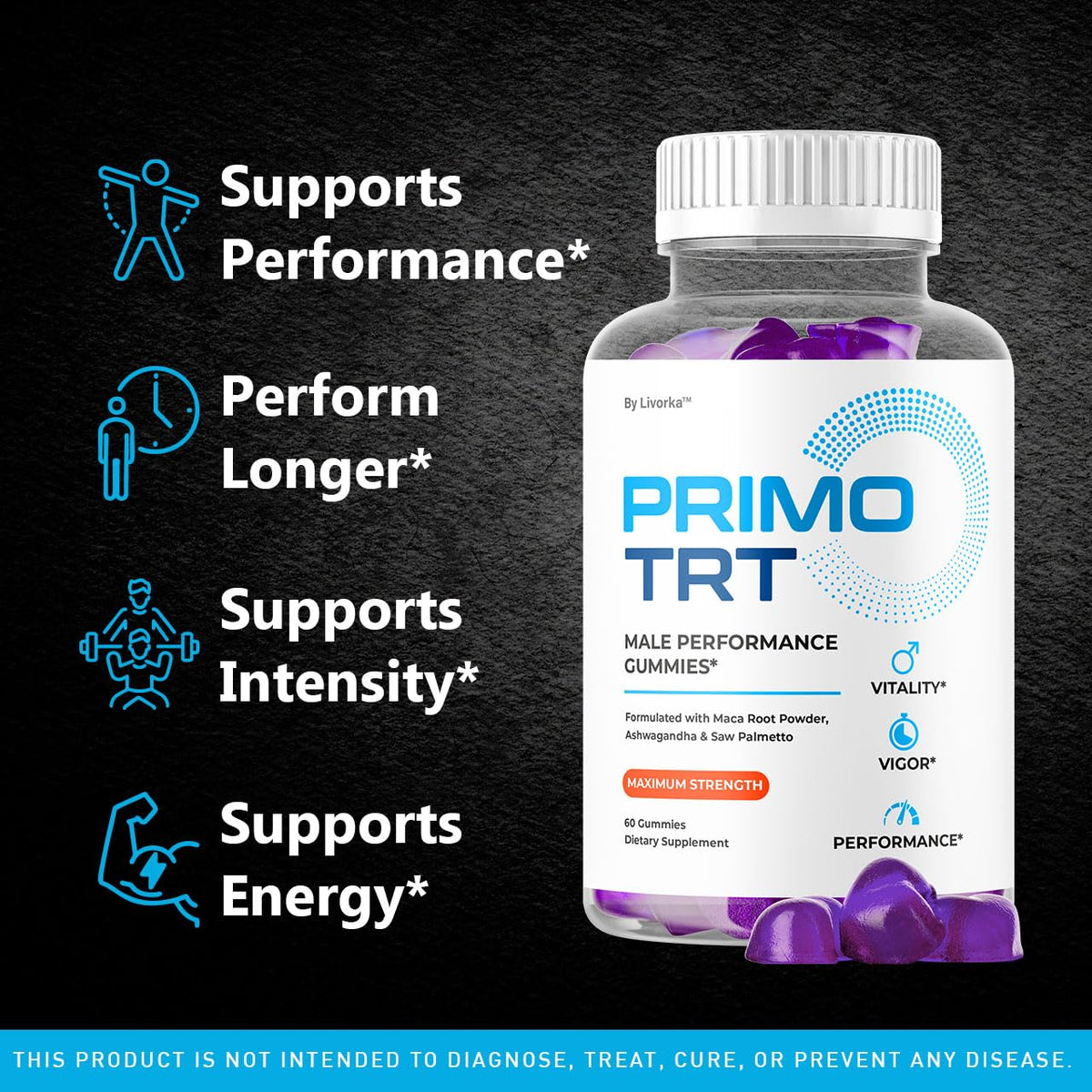 Primo TRT Gummies - Official for Men Advanced Natural Formula, PrimoTRT Male Gummies for Maximum Performance & Support for Overall Wellness Reviews, Primos TRT Gummys for 1 Month