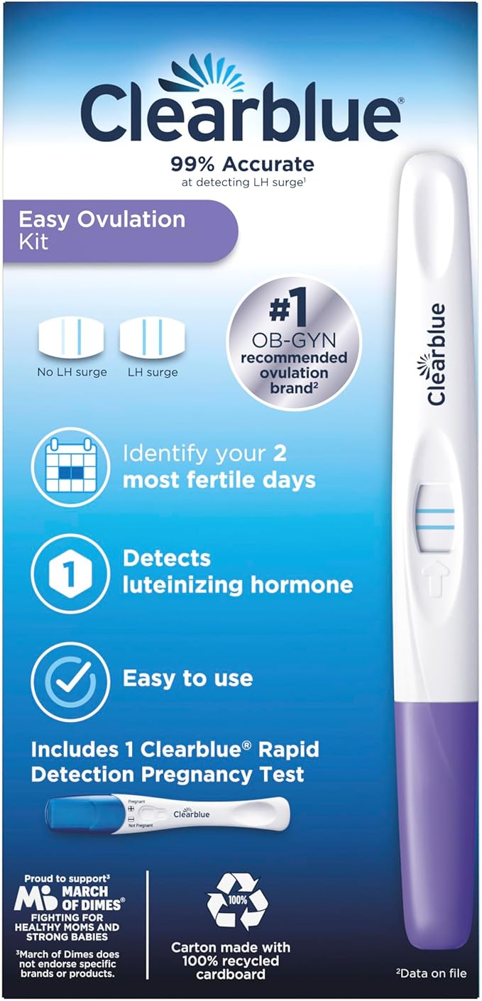 Clearblue Ovulation Complete Starter Kit, 10 Ovulation Tests and 1 Pregnancy Test (Pack of 2)