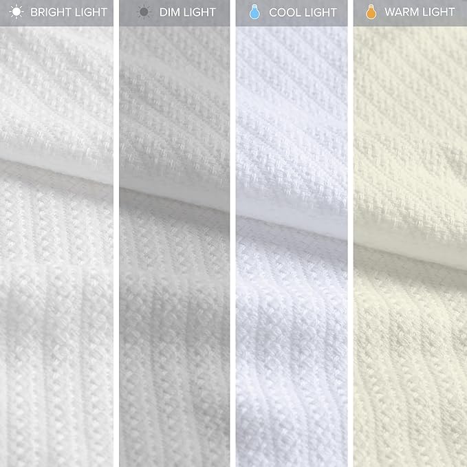 Madison Park - BL51N-0613 Liquid Cotton Luxury Blanket Premium Soft Cozy 100% Ring Spun Cotton For Bed , Couch or Sofa, King, White