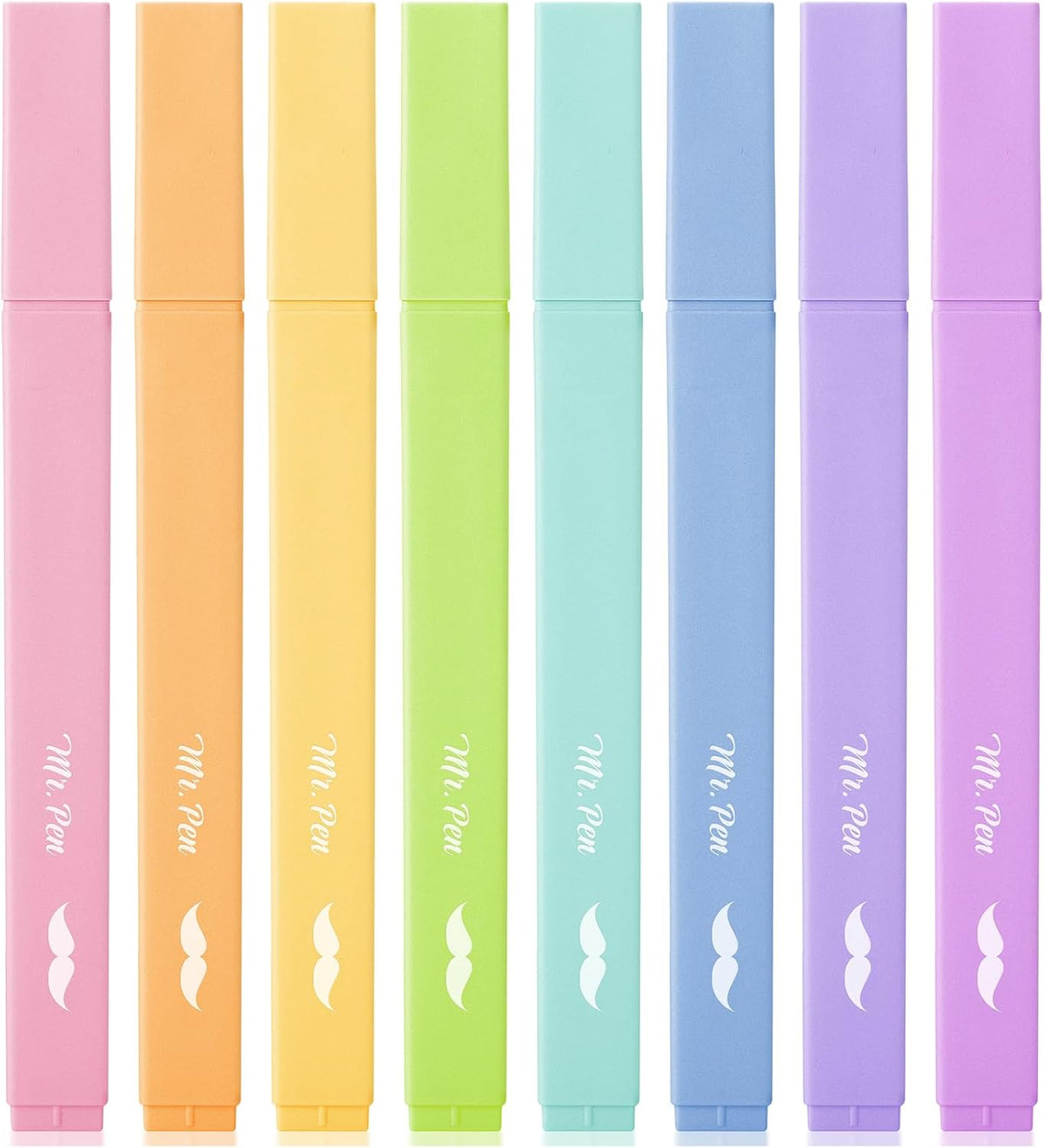 Mr. Pen- Aesthetic Highlighters, 8 Pcs, Chisel Tip, Pastel Candy Colors, Cute Assorted Colors, Bible Highlighters and Pens No Bleed for Bible Pages