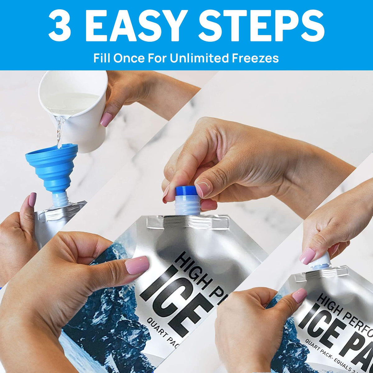 ABOXOBOG Reusable Ice Packs for Lunch Box Long Lasting Slim Gel Freezer Packs for Cooler Bag Cooler Backpack, Keeps Food Cold Fresh for Work & School & Camping & Outdoor Gear(6.5"x7.5"x5P)