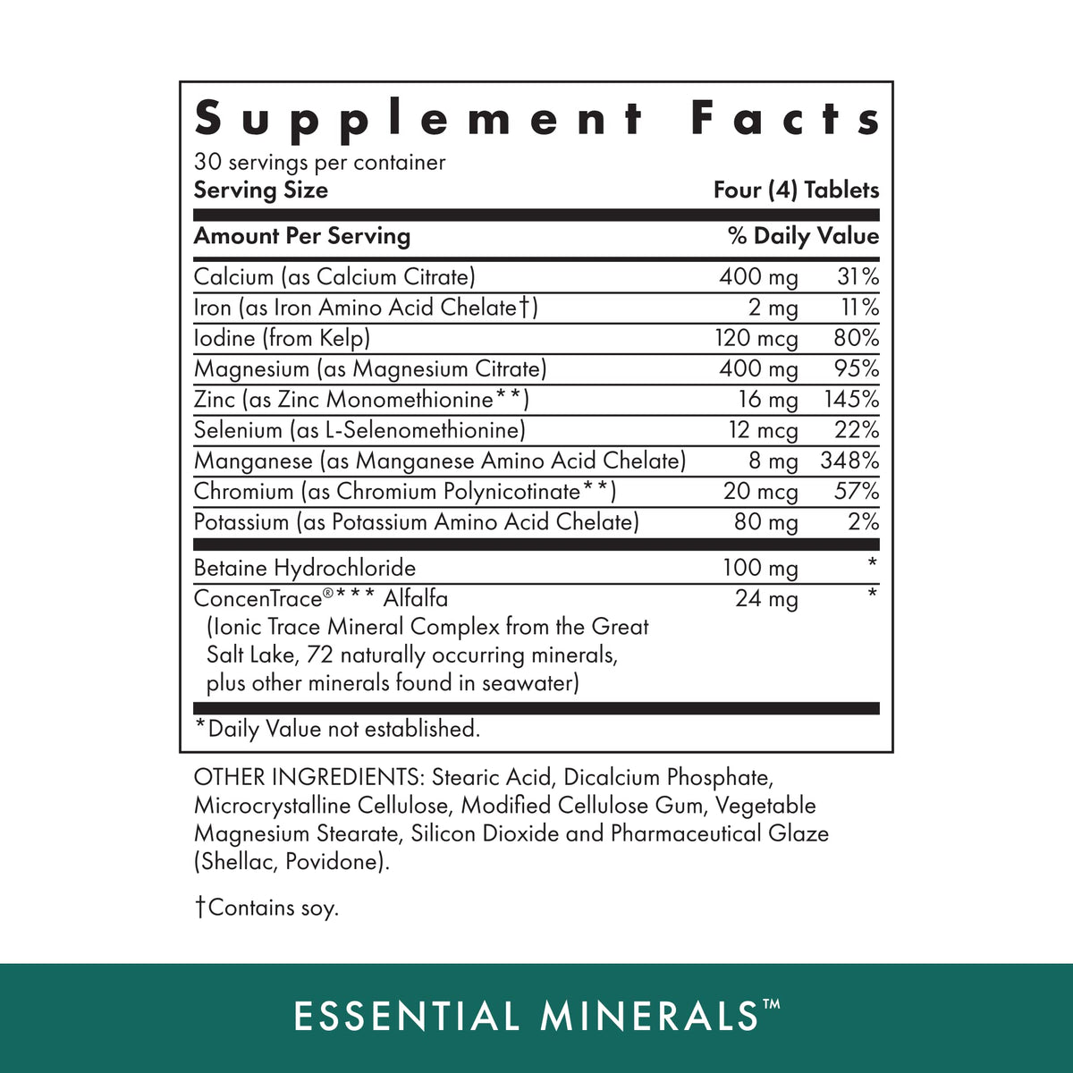 Michael's Health Naturopathic Programs Essential Minerals - 120 Vegetarian Tablets - Supports Nerve Communication & Proper Functioning of Muscles - Kosher - 30 Servings