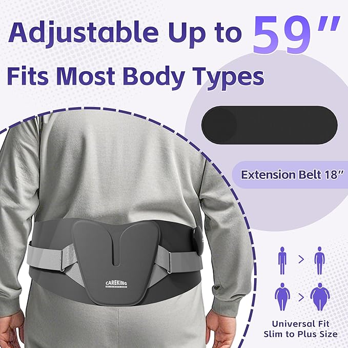 Cordless Heating Pad for Back, Lower Back Pain Relief, Rechargeable Back Massager Lower Back Heating pad with Heat & Lumbar Support Bars, Portable Heating Pad, Gift for Mom & Dad, 59'' Back Brace