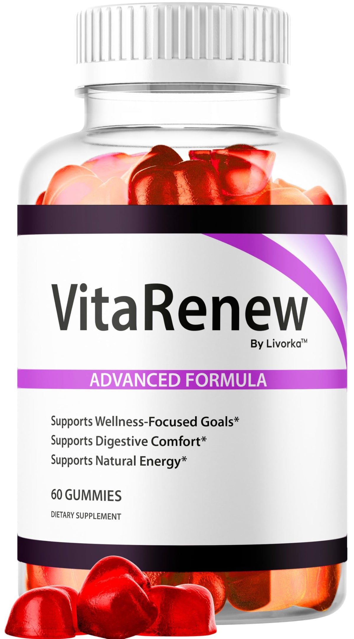 VitaRenew Gummies - Original VitaRenew Advanced 1050MG Formula - Maximum Strength, Supplement Gummy Official Formula Vita Renew All Natural Overall Wellness Support, 60 Gummies for 1 Month
