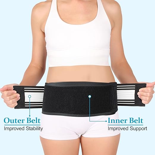 Back Brace for Lower Back Pain, Si Belt, Sciatic Nerve, Relief for Sciatica, Hip, Spine Pain, Pelvic, Sacroiliac Belt-Breathable & Adjustable Lumbar for Women and Men