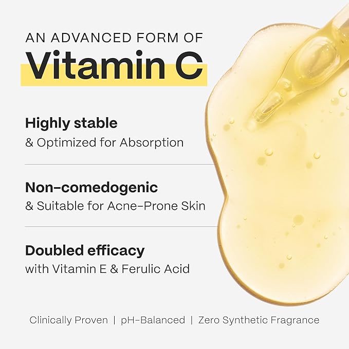 Mad Hippie Vitamin C Serum – Brightening Serum with Hyaluronic Acid, Ferulic Acid, Vitamin E