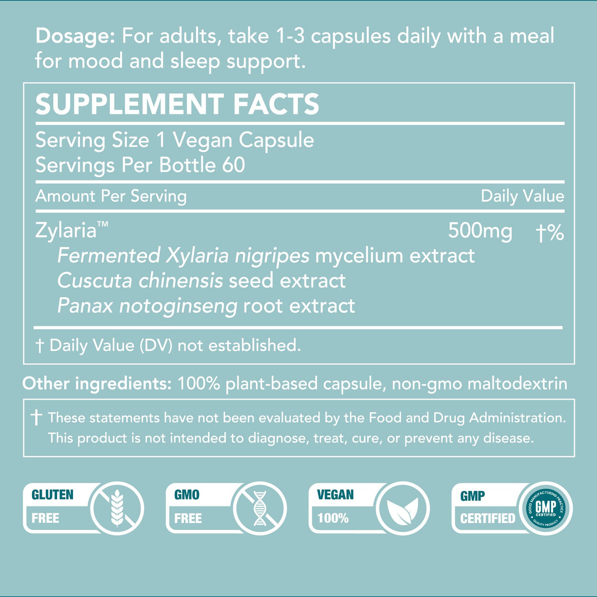 SleepBoost™, formulated with Zylaria™. May Support a Sense of Calm Through Natural Neuro Pathways