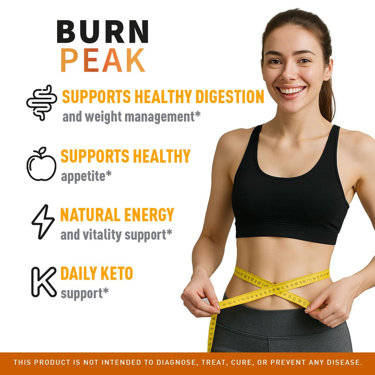 Burn Peak Capsules - Official BurnPeak Weight Pills Advanced Premium Support, All Natural Burn Peak Pink Salt Trick Supplement for Overall Health & Wellness Reviews, 60 Capsules for 1 Month