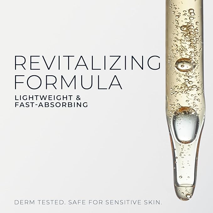 RoC Multi Correxion Revive + Glow 10% Active Vitamin C Serum for Face, Daily Anti-Aging Wrinkle and Skin Tone Skin Care Treatment, Brightening Serum, 1 Fluid Ounce