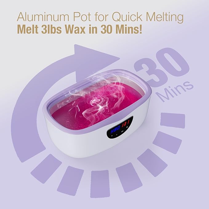 Paraffin Wax Machine for Hands and Feet, Paraffin Wax Warmer with Auto Mode for Beginner-Friendly Home Spa, All-in-One Kit for Paraffin Bath