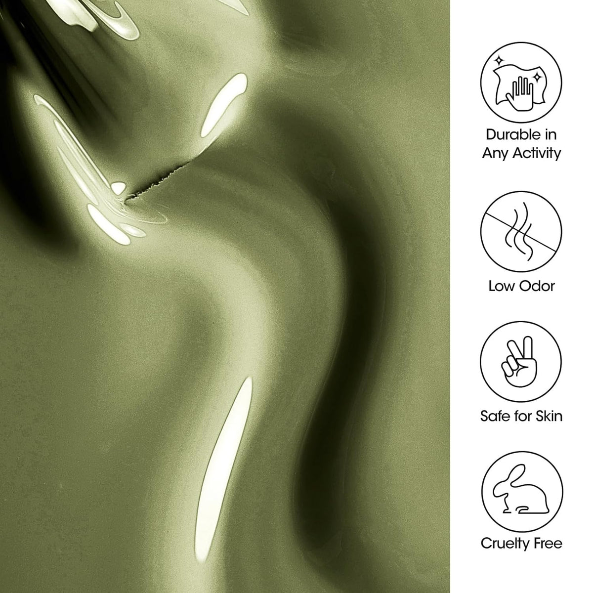 Gellen Green Gel Nail Polish 18 ML Sage Green Nail Gel Polish Soak off UV LED Nail Lamp Emerald Nail Polish for Fall Winter Salon DIY Nail Art Manicure at Home Holiday Gift for Women, 0.61 Fl Oz