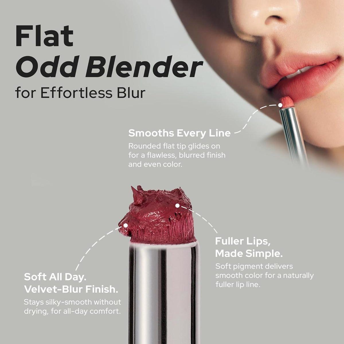 Unseen Blur Lip Tint Long-Lasting Stain, Blendable 3.2g (Liking, 3.2)
