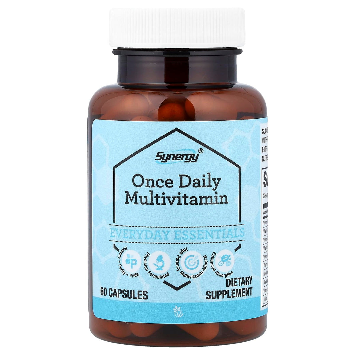Vitacost Synergy Once Daily Multi-Vitamin - 60 Capsules